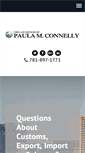 Mobile Screenshot of connellycustomslaw.com
